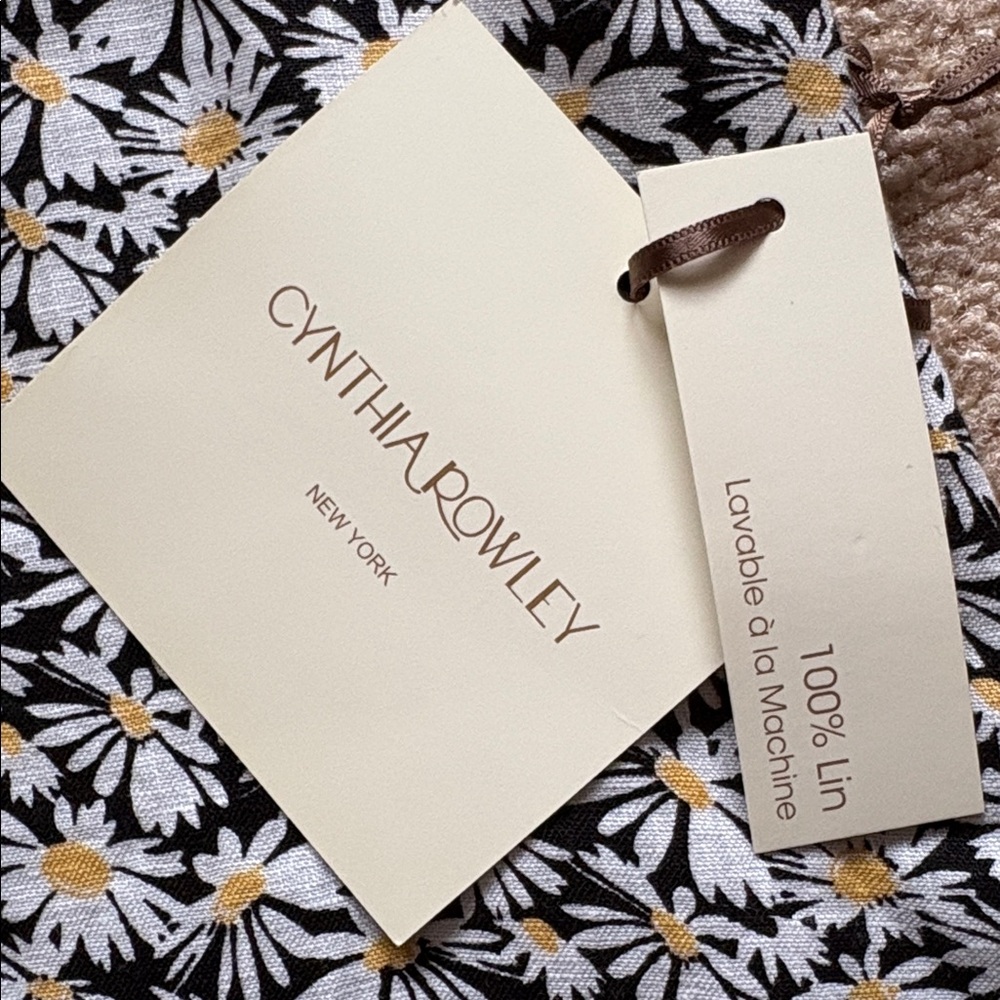 Cynthia Rowley Linen Daisy print Dress - Picture 7 of 8